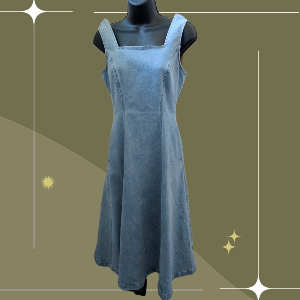 ✨ Ivy City Co Joanna Dress In Light Denim Size XS